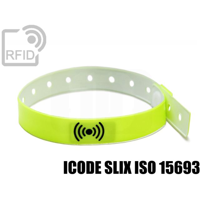 BR30C53 Braccialetti RFID vinile monouso 14 mm ICode SLIX iso 15693 thumbnail