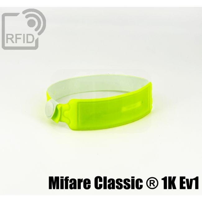 BR31C08 Braccialetti RFID monouso impermeabili Mifare Classic ® 1K Ev1 thumbnail