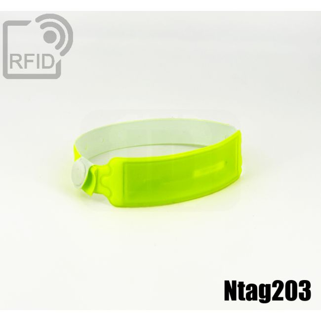 BR31C35 Braccialetti RFID monouso impermeabili NFC Ntag203 thumbnail