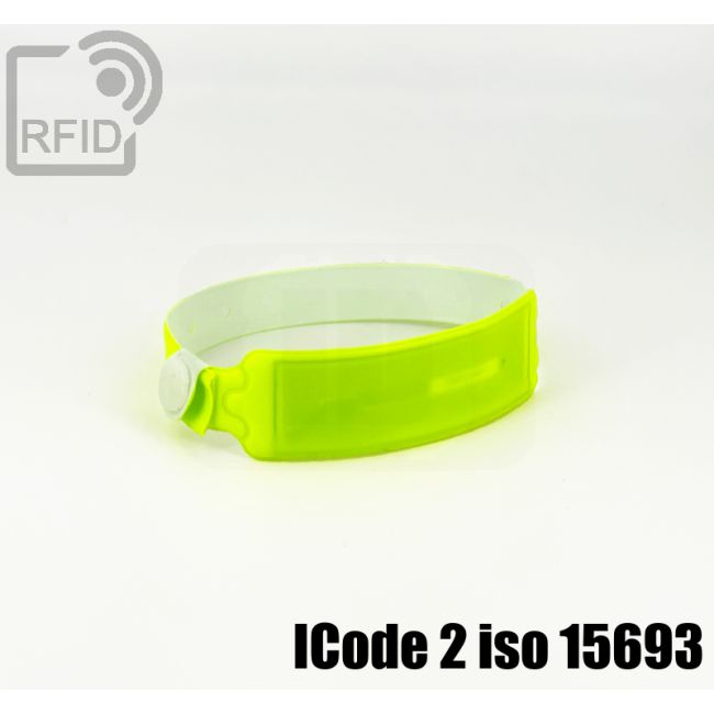 BR31C51 Braccialetti RFID monouso impermeabili ICode 2 iso 15693 thumbnail
