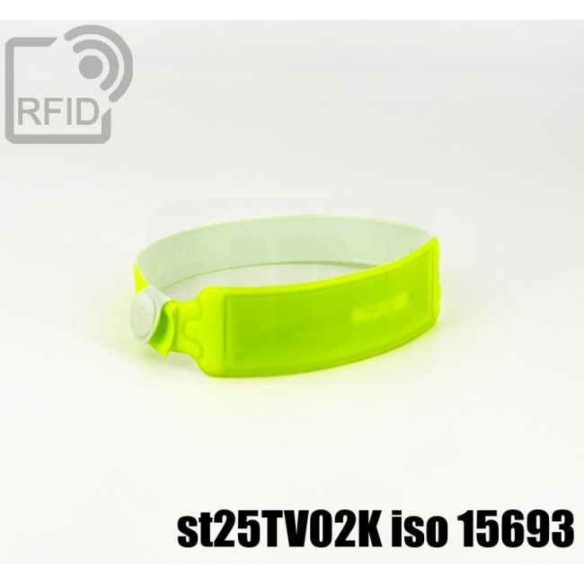 BR31C87 Wasserdichte Einweg-RFID-Armbänder NFC st25TV02K iso 15693 thumbnail