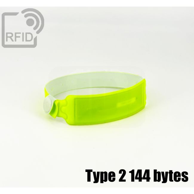 BR31C93 Pulseras RFID desechables impermeables NFC Type 2 144 bytes thumbnail