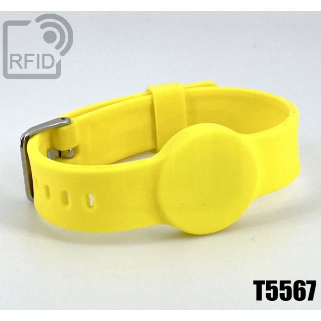 BR34C04 Bracelet RFID en silicone avec boucle de 16 mm T5567