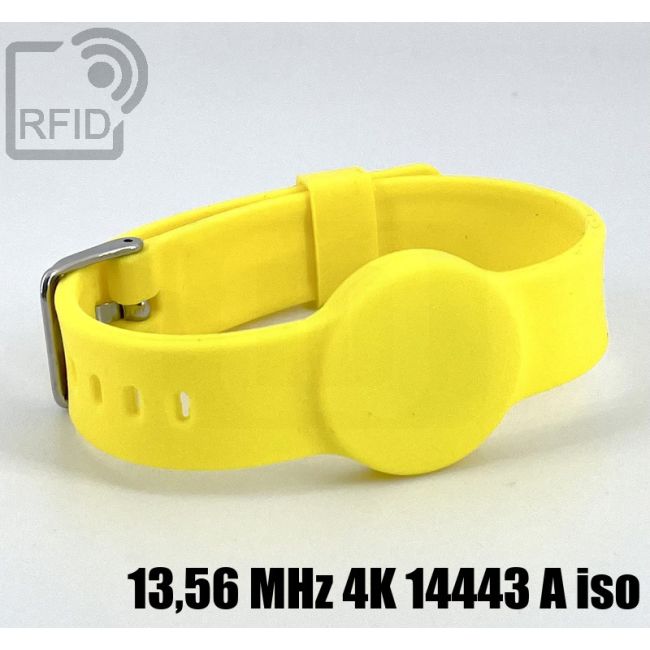 BR34C45 Bracelet RFID en silicone avec boucle de 16 m 13