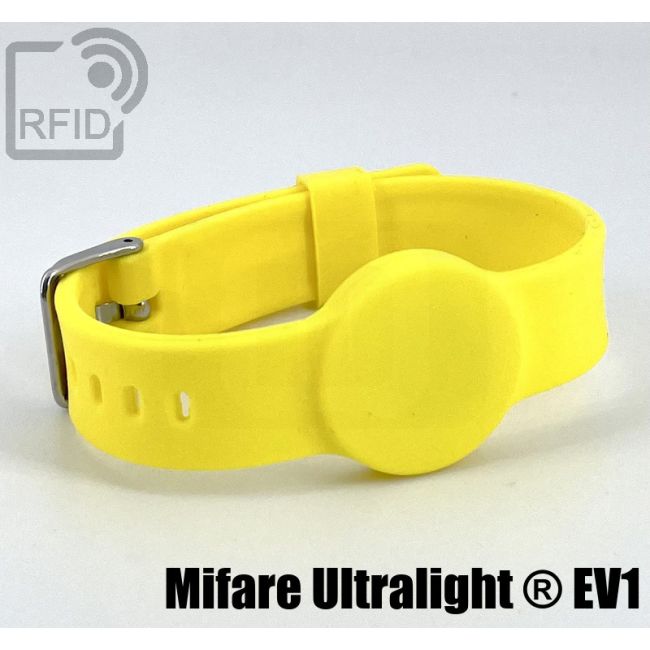 BR34C46 Bracelet RFID en silicone avec boucle de 1 NFC Mifare Ultralight ® EV1
