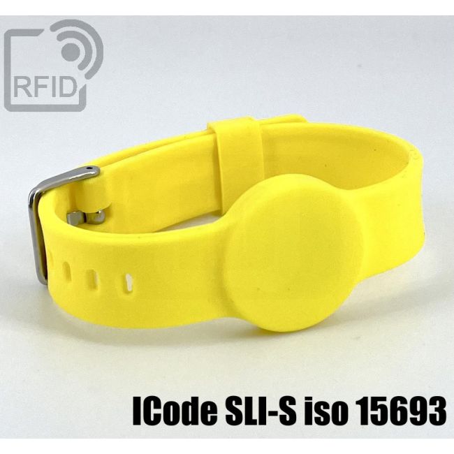 BR34C52 Bracelet RFID en silicone avec boucle de 16 mm ICode SLI-S iso 15693