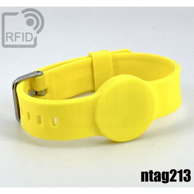 BR34C67 Braccialetti RFID silicone fibbia 16 mm NFC ntag213