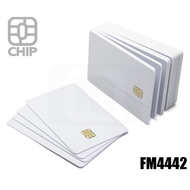 CC01L05 Weiße Chipkartenplättchen FM4442 swatch