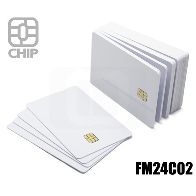 CC01L13 Weiße Chipkartenplättchen FM24C02 swatch