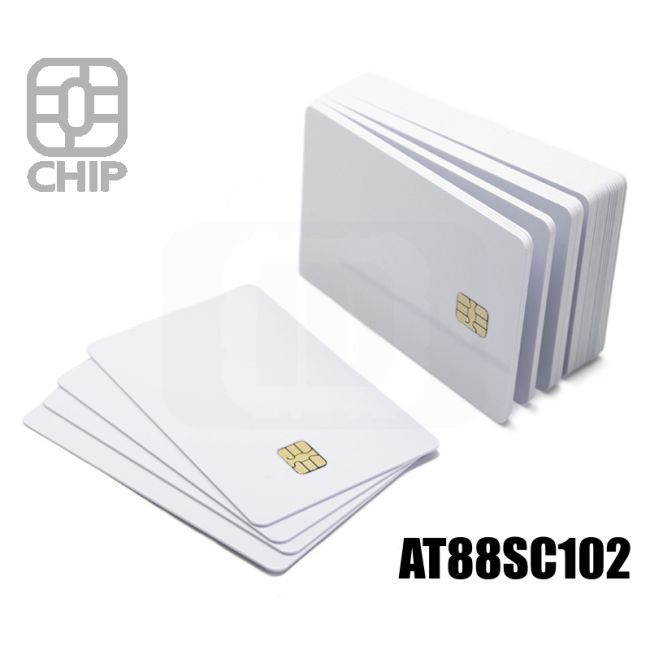 CC01L18 Tessere chip card bianche AT88SC102 thumbnail