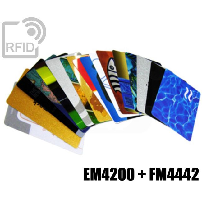 CD02D10 Printed cards with dual triple chip EM4200 + FM4442 thumbnail