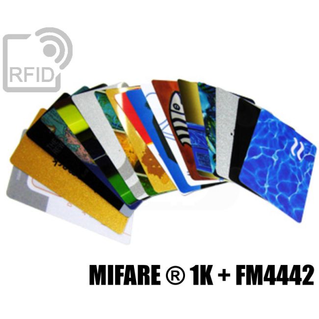 CD02D16 Bedruckte Karten mit Doppel-Dreifach-Chip Mifare ® 1K + FM4442 thumbnail