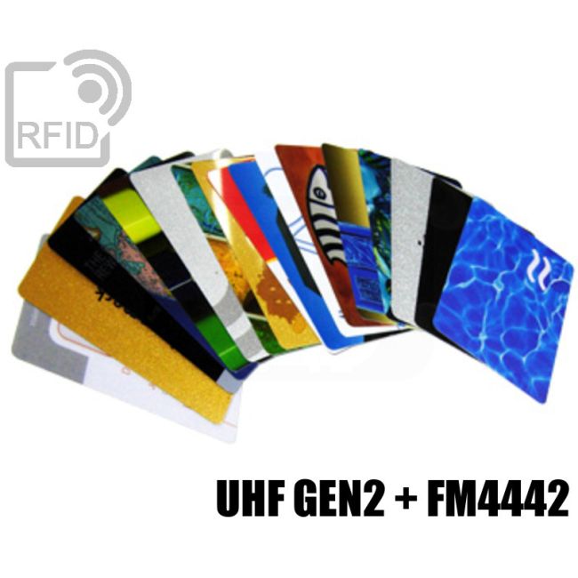 CD02D18 Printed cards with dual triple chip UHF Gen2 + FM4442 thumbnail