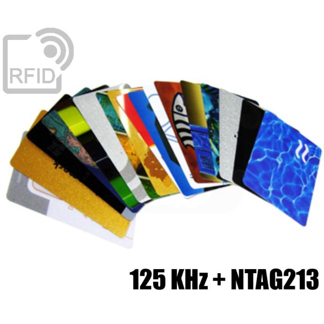 CD02D27 Printed cards with dual triple chip NFC 125 KHz + ntag213 thumbnail