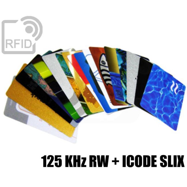 CD02D33 Tarjetas impresas con doble triple chip 125 KHz RW + ICode SLIX thumbnail
