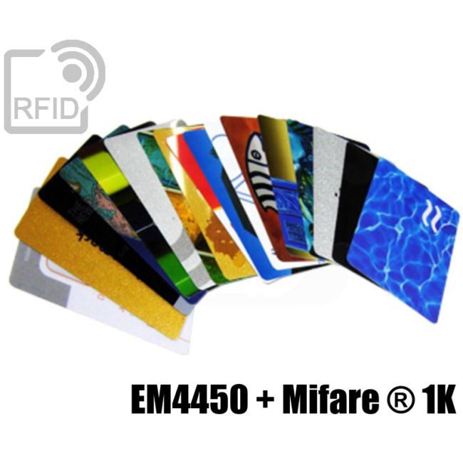 CD03D08 Tarjetas impresas combinadas 48H EM4450 + Mifare ® 1K thumbnail