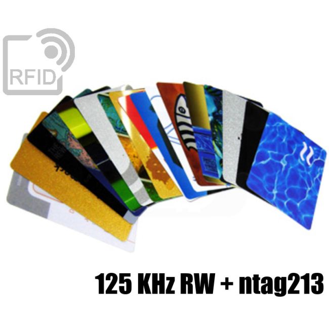 CD03D31 Tessere stampate 48H combo NFC 125 KHz RW + ntag213 swatch