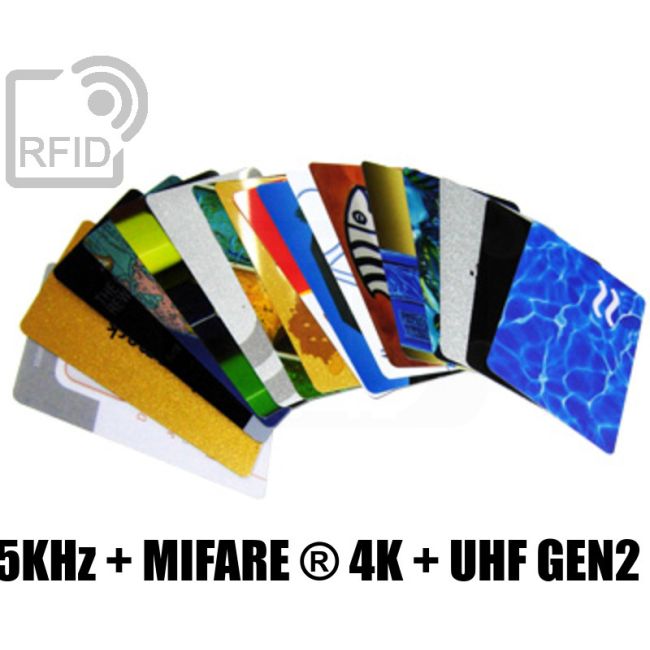 CD03D45 Tessere stampate 48H combo 125KHz + Mifare ® 4K + UHF Gen2 swatch