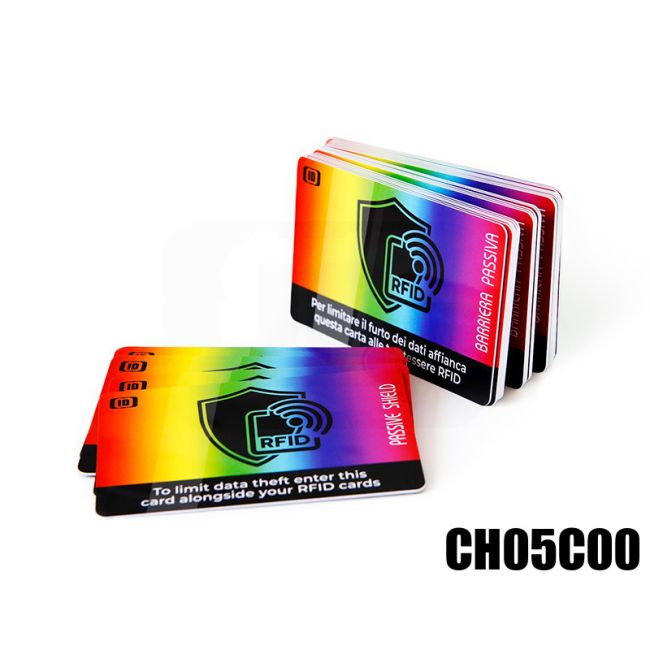 CH05C00 Blocking card RFID NFC protezione passiva personalizzate swatch