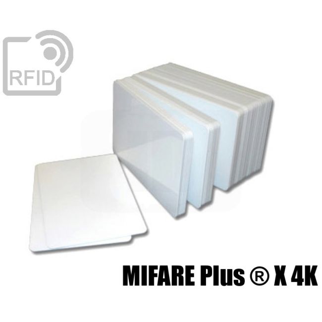 CR01C15 White RFID card Mifare Plus ® X 4K swatch