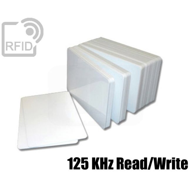 CR01C18 White RFID card 125 KHz Read/Write swatch