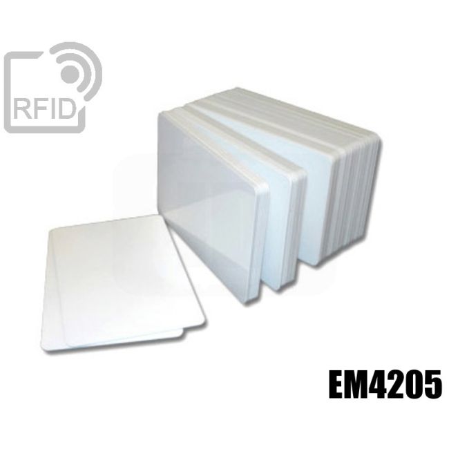 CR01C37 White RFID card EM4205 swatch
