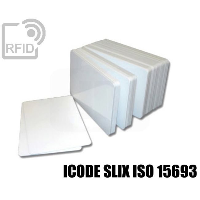CR01C53 White RFID card ICode SLIX iso 15693 swatch