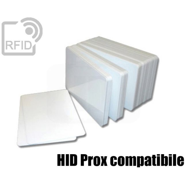 CR01C76 White RFID card HID Prox compatibile swatch