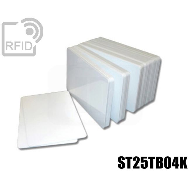 CR01C79 White RFID card St25TB04K 14443 B iso swatch