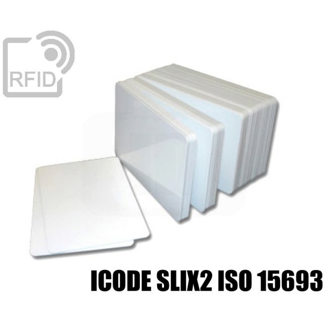 CR01C85 White RFID card NFC ICode SLIX2 iso 15693 swatch
