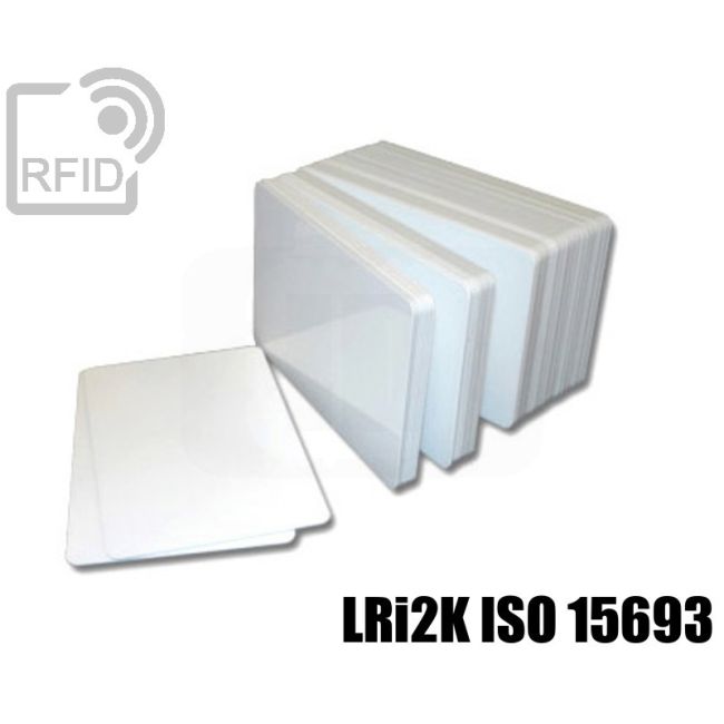CR01C86 White RFID card LRi2K ISO 15693 swatch