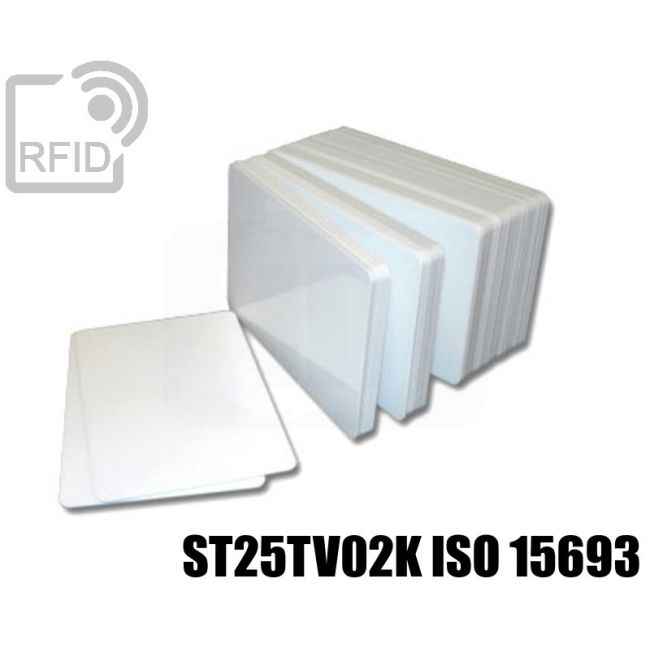 CR01C87 White RFID card NFC st25TV02K iso 15693 swatch