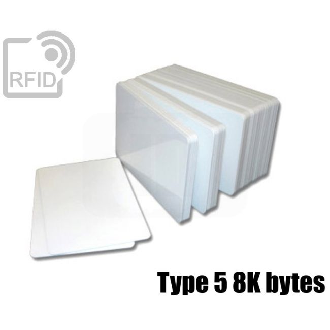 CR01C91 White RFID card NFC Type 5 8K bytes swatch