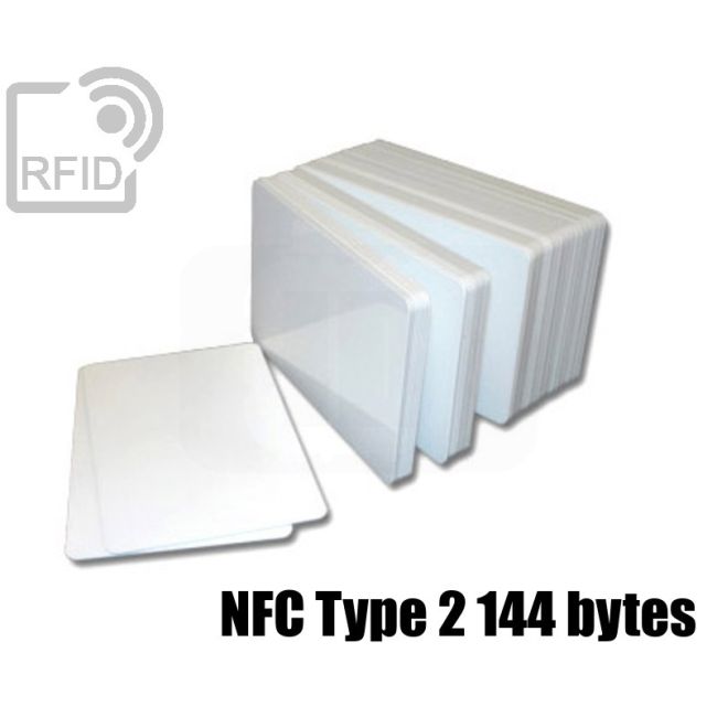 CR01C93 White RFID card NFC Type 2 144 bytes swatch