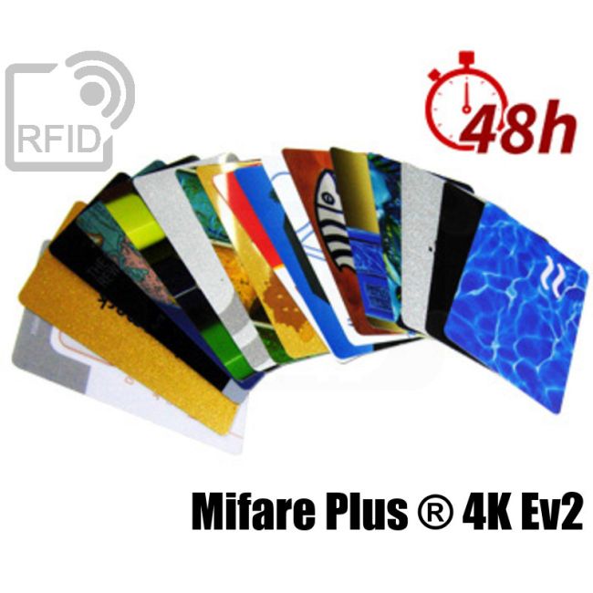 CR03C14 48H printing RFID cards Mifare Plus ® 4K Ev2 swatch