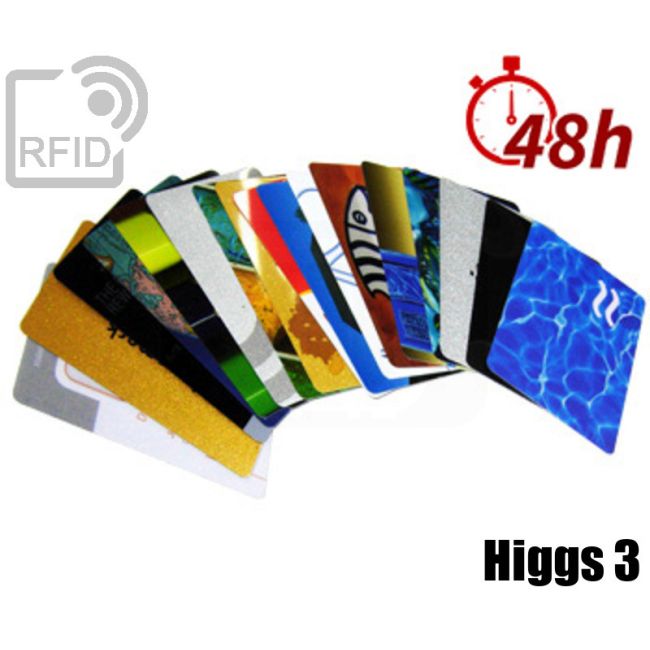 CR03C33 48H printing RFID cards Alien H3 Higgs 3 swatch