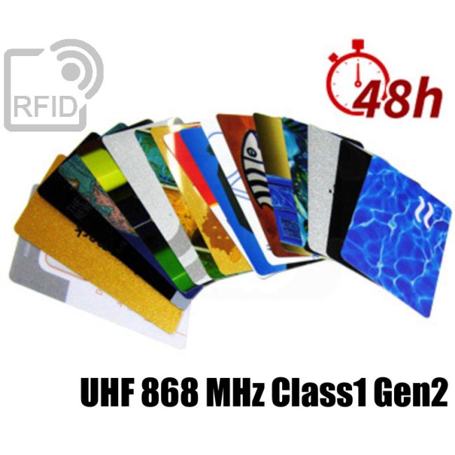 CR03C81 48H printing RFID cards UHF 868 MHz Class1 Gen2 swatch
