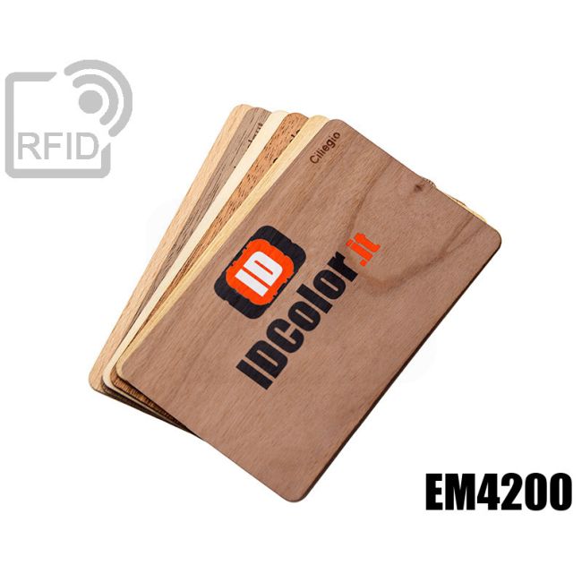CR04C02 Tessere in legno personalizzate RFID EM4200 swatch