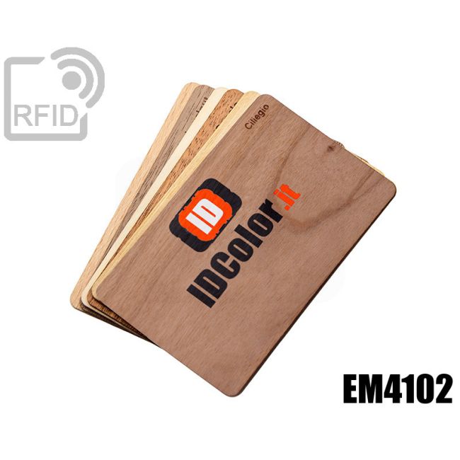 CR04C17 Personalisierte RFID-Holzkarten EM4102 swatch