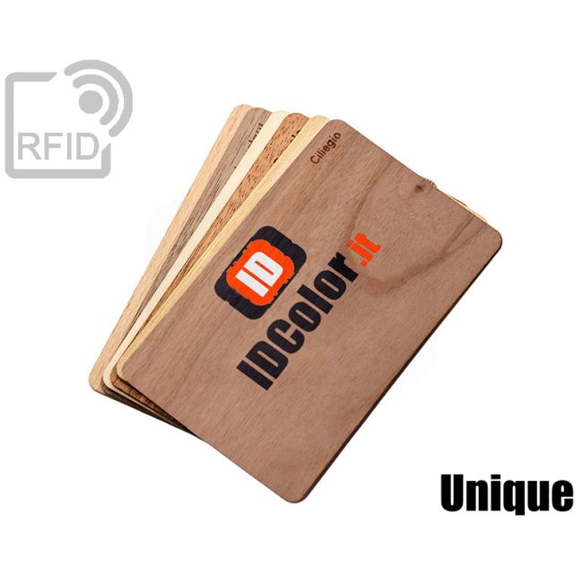 CR04C20 Tessere in legno personalizzate RFID Unique swatch