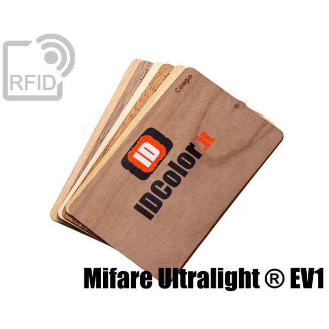 CR04C46 Tessere in legno personalizzate RFID NFC Mifare Ultralight ® EV1 swatch