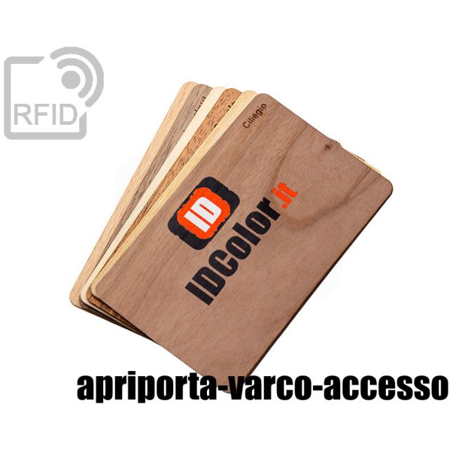 CR04C71 Tessere in legno personalizzate RFID apriporta-varco-accesso swatch
