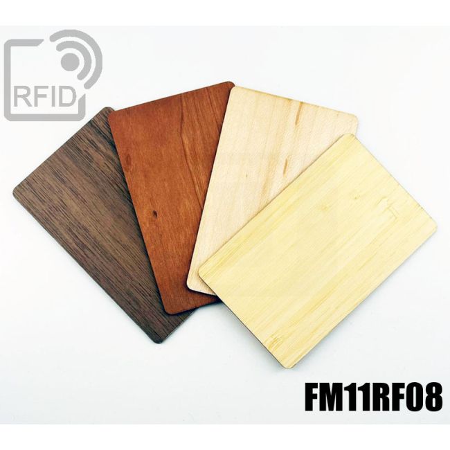 CR05C07 Tessere card in legno RFID FM11RF08 thumbnail