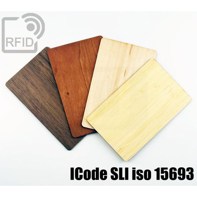 CR05C11 Tarjetas de madera RFID NFC ICode SLI iso 15693 thumbnail