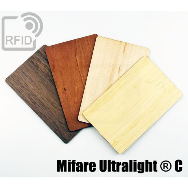 CR05C47 RFID Wooden Cards NFC Mifare Ultralight ® C thumbnail