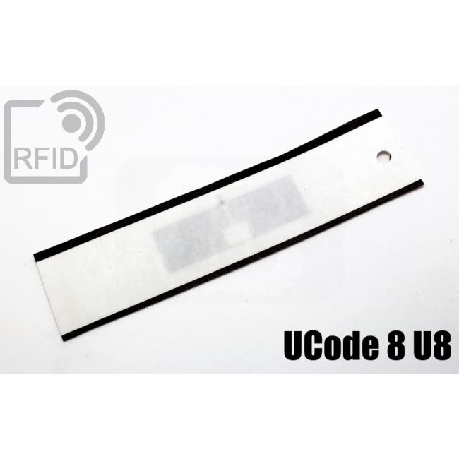 EC02C39 Etichette 75 x 20 mm rettangolari UCode 8 U8 swatch