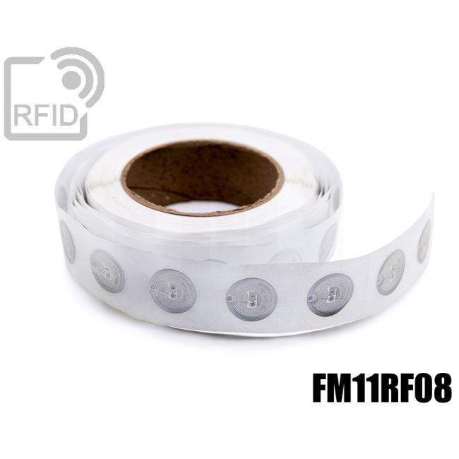 EH02C07 Transparent RFID Labels diam.30 mm FM11RF08 thumbnail