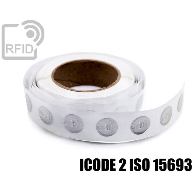 EH02C51 Transparent RFID Labels diam.30 mm ICode 2 iso 15693 thumbnail