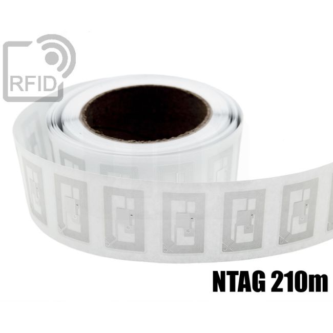 EH03C78 Etichette RFID trasparente 50 x 50 mm NFC NTAG 210m swatch