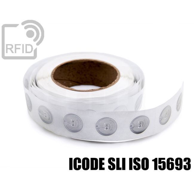 EH04C11 Transparent RFID Labels diam.25 mm NFC ICode SLI iso 15693 thumbnail